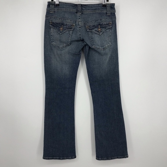 Wet Seal Blue Jeans Strait Leg Size 3 - Picture 4 of 8